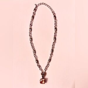 Park Lane Orange Topaz CZ Pendant & Chain Like New